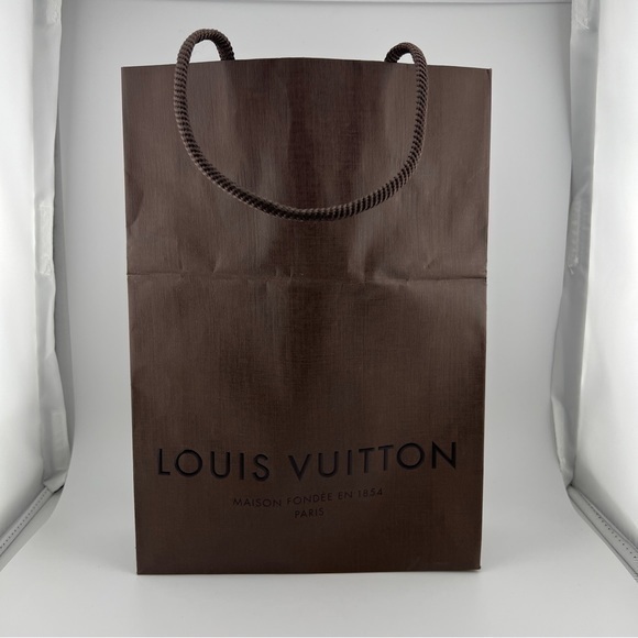 Louis Vuitton Madison Fondée Paris Brown Paper Bag - Picture 1 of 9